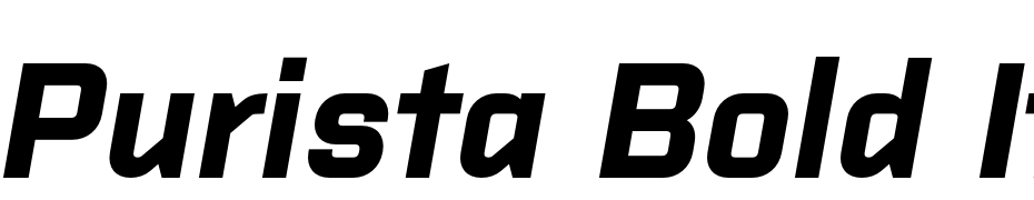 Purista Bold Italic Font Download Free